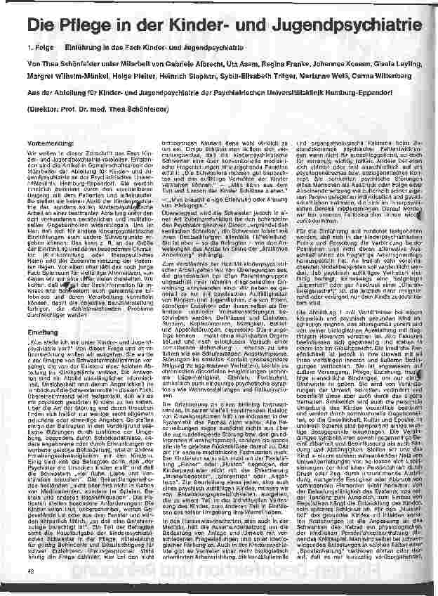 Vorschauseite 1: Die Pflege in der Kinderund Jugendpsychiatrie 1. Folge: Einführung in das Fach Kinderund Jugendpsychiatrie