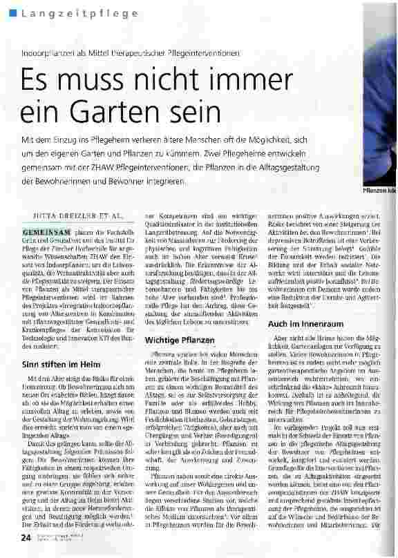 Vorschauseite 1: Es muss nicht immer ein Garten sein