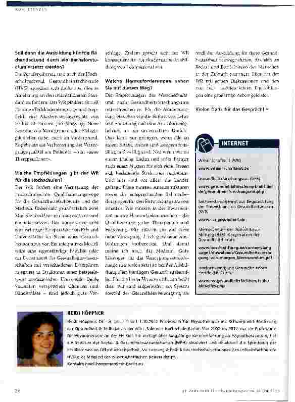 Vorschauseite 3: Akademisierung dient der Verbesserung der Versorgungsqualität
