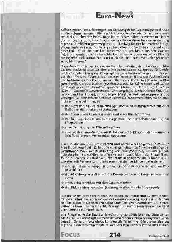 Vorschauseite 4: Kampf gegen Druckgeschwüre - eine Dekubitus ist ein vermeidbares Schicksal Kampagne der Aktion gegen Gewalt in der Pflege: Wir retten unsere Haut!