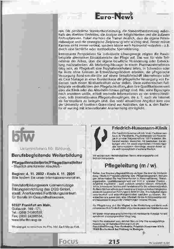 Vorschauseite 5: Kampf gegen Druckgeschwüre - eine Dekubitus ist ein vermeidbares Schicksal Kampagne der Aktion gegen Gewalt in der Pflege: Wir retten unsere Haut!