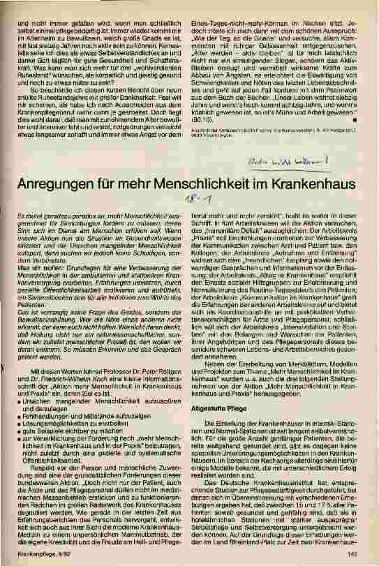 Vorschauseite 3: Lebenswertes Dasein auch im Alter