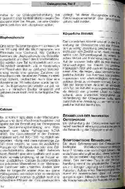 Vorschauseite 3: Prävention und Behandlung der Osteoporose