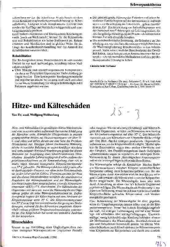 Vorschauseite 1: Hitzeund Kälteschäden