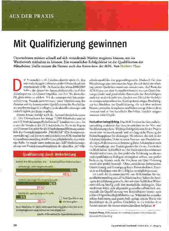 Vorschauseite 1: Mit Qualifizierung gewinnen