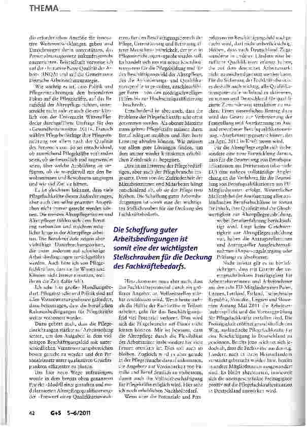 Vorschauseite 5: Perspektiven und Potenziale des Ausbildungsund Berufsfeldes Altenpflege