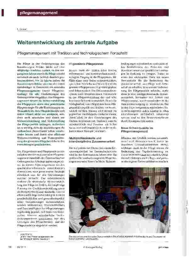 Vorschauseite 1: Weiterentwicklung als zentrale Aufgabe