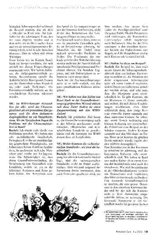 Vorschauseite 2: Die Ziele der Gesundheitsversorgung am Beispiel des Kantons Basel-Stadt