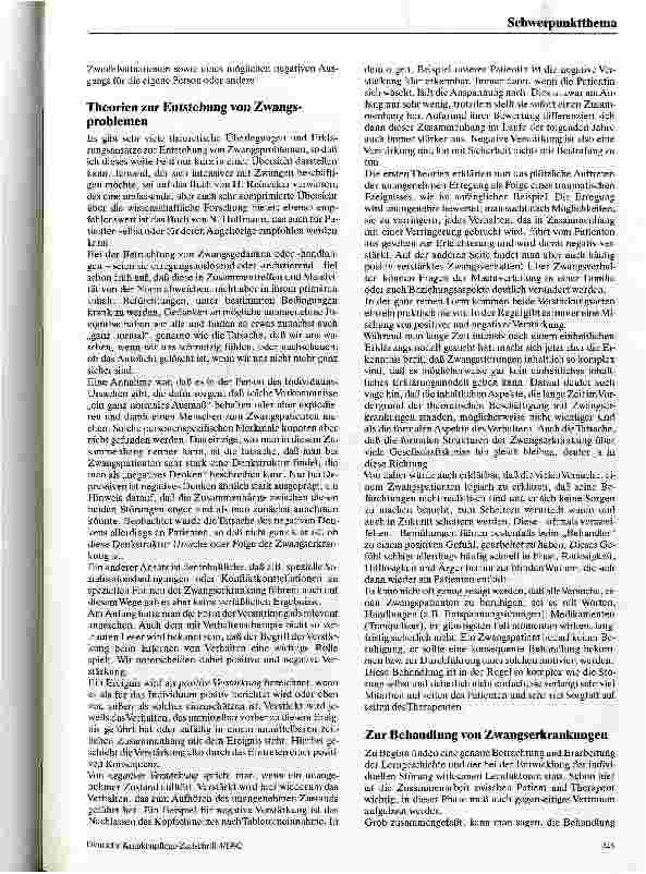 Vorschauseite 3: Zwangserkrankungen