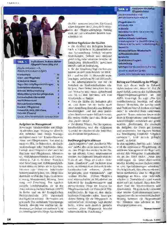 Vorschauseite 3: Was wird aus dem Pflegewirt?