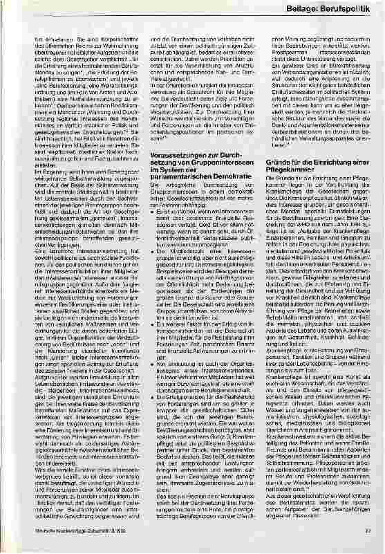Vorschauseite 2: Pflegekammern - Instrumente der beruflichen Selbstverwaltung? Die Bedeutung der Kammern für Pflegeberufe