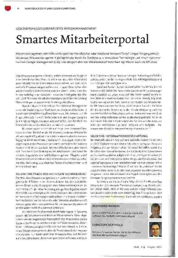 Vorschauseite 1: Smartes Mitarbeiterportal