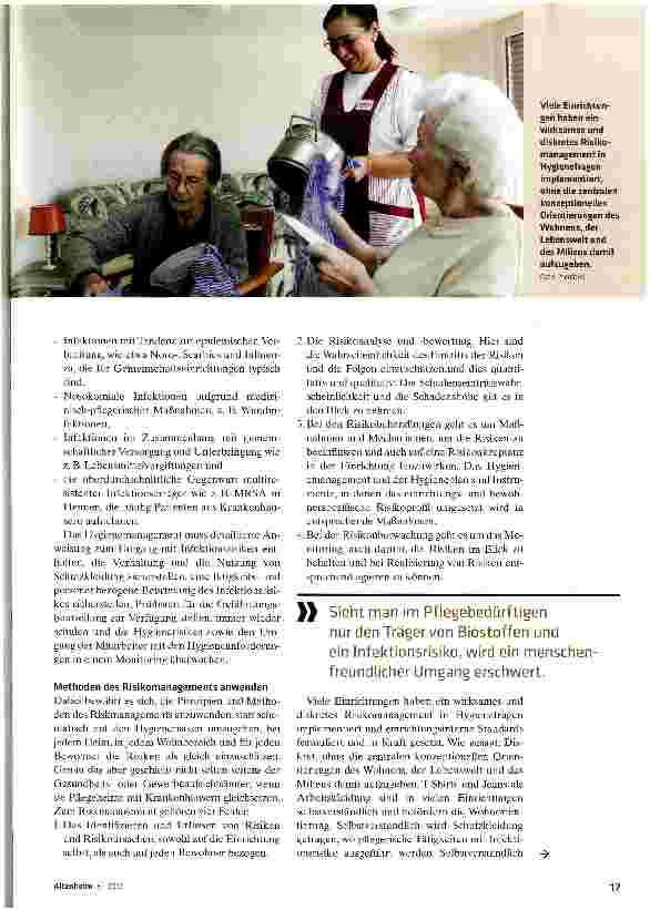 Vorschauseite 2: Riskmanagement statt Hygiene-Hype