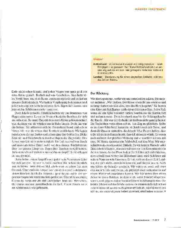 Vorschauseite 2: Männer verstehen Kriegsjahre