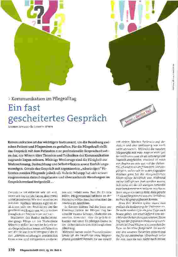 Vorschauseite 1: Ein fast gescheitertes Gespräch