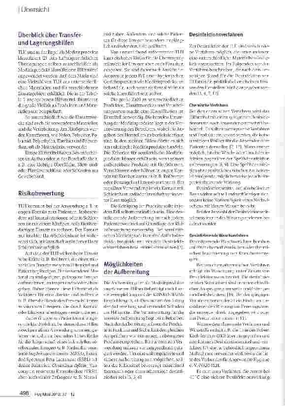 Vorschauseite 3: Sichere Aufbereitung von Transferund Lagerungshilfen