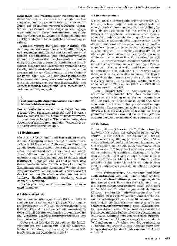 Vorschauseite 6: Vertrauensvolle Zusammenarbeit-Eine rechtliche Vergleichsanalyse der Grundlagen des multikausalen und zentralen Handlungsgebots in der Dienststelle