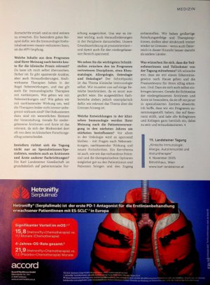 Vorschauseite 2: Klinische Immunologie im Mittelpunkt