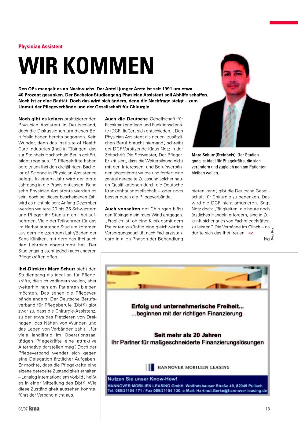 Vorschauseite 1: Wir kommen