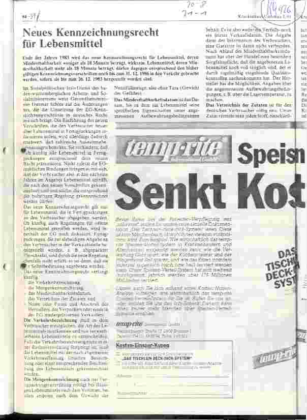 Vorschauseite 1: Neues Kennzeichnungsrecht für Lebensmittel