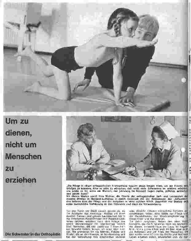Vorschauseite 1: Um zu dienen, nicht um Menschen zu erziehen Die Schwester in der Orthopädie