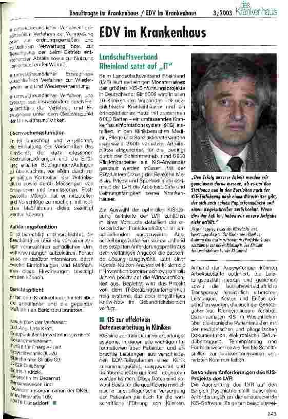 Vorschauseite 3: Beauftragte im Krankenhaus V