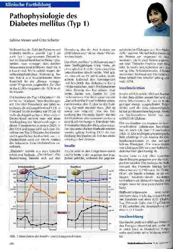 Vorschauseite 1: Pathophysiologie des Diabetes mellitus (Typ 1)