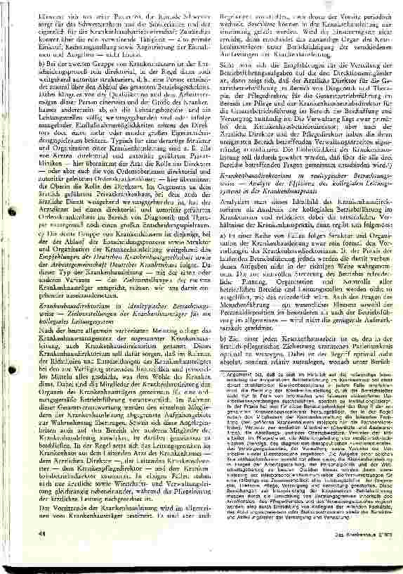 Vorschauseite 2: Gedanken zum modernen Krankenhausmanagement