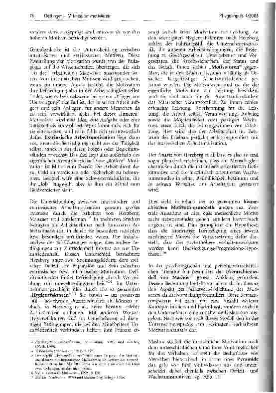 Vorschauseite 3: Mitarbeiter motivieren (Teil 1) Durch leistungsorientiertes Personal zu neuer Pflegequalität