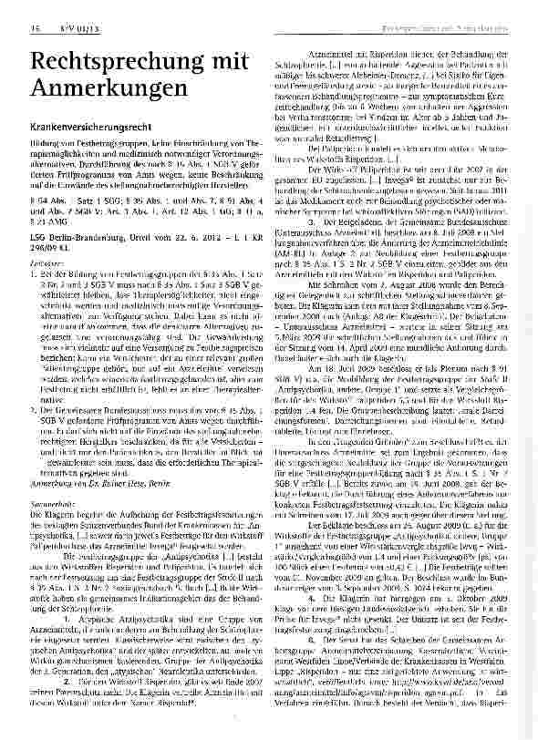 Vorschauseite 1: Krankenversicherungsrecht