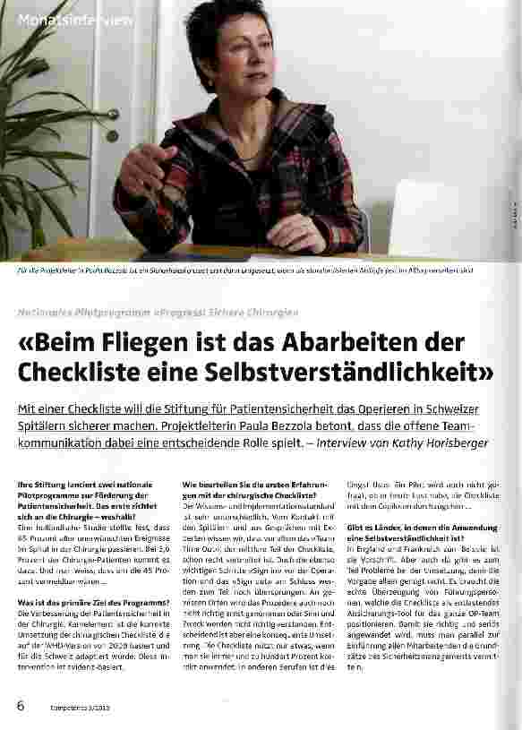 Vorschauseite 1: Beim Fliegen ist das Abarbeiten der Checkliste eine Selbstverständlichkeit