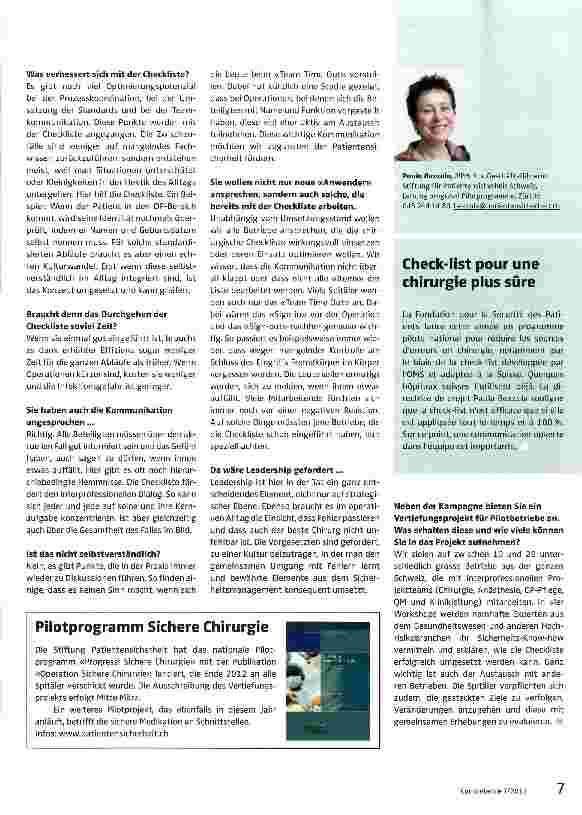 Vorschauseite 2: Beim Fliegen ist das Abarbeiten der Checkliste eine Selbstverständlichkeit