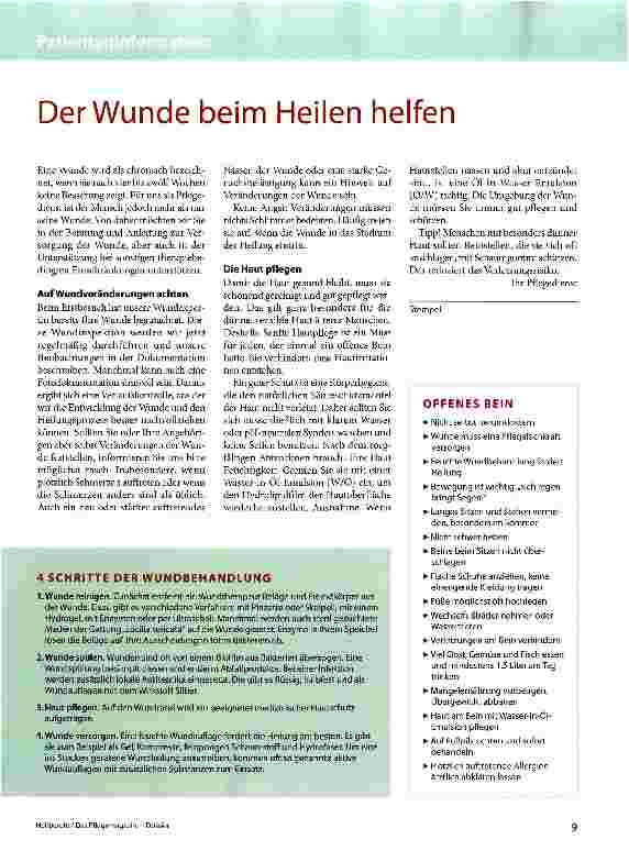 Vorschauseite 1: Der Wunde beim Heilen helfen