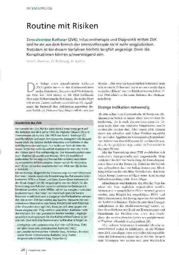 Vorschauseite 1: Routine mit Risiken
