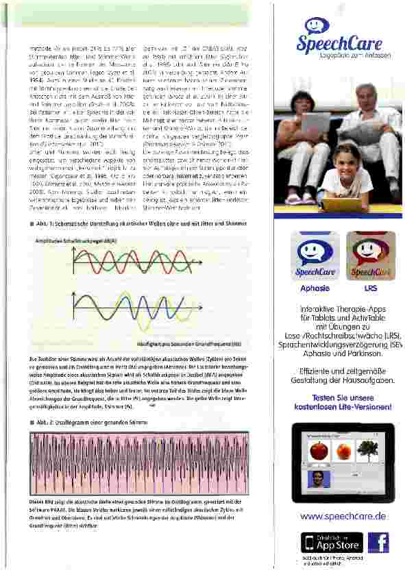 Vorschauseite 2: Wie objektiv sind die stimmdiagnostischen Parameter Jitter und Shimmer?