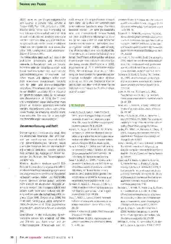 Vorschauseite 5: Wie objektiv sind die stimmdiagnostischen Parameter Jitter und Shimmer?