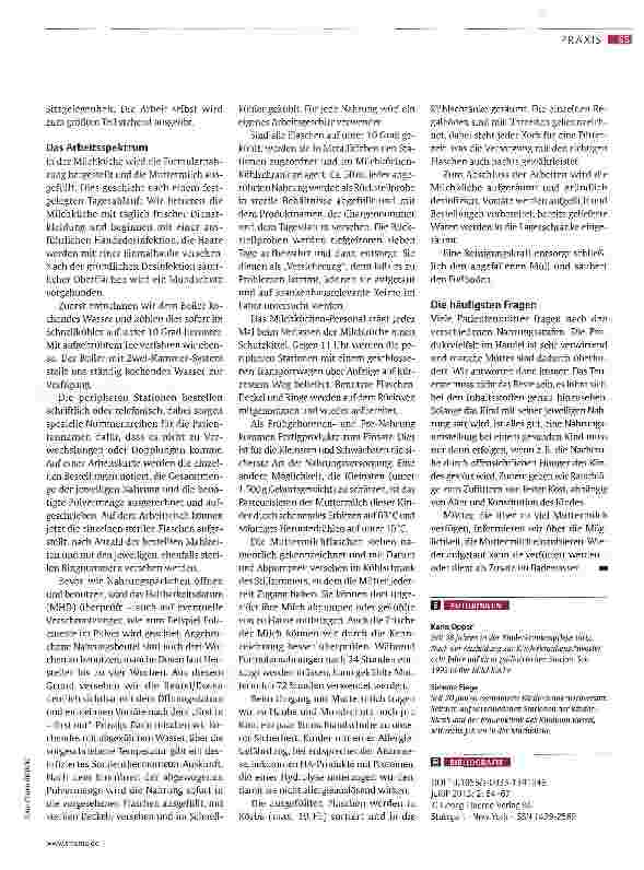 Vorschauseite 2: Arbeitsplatz Milchküche