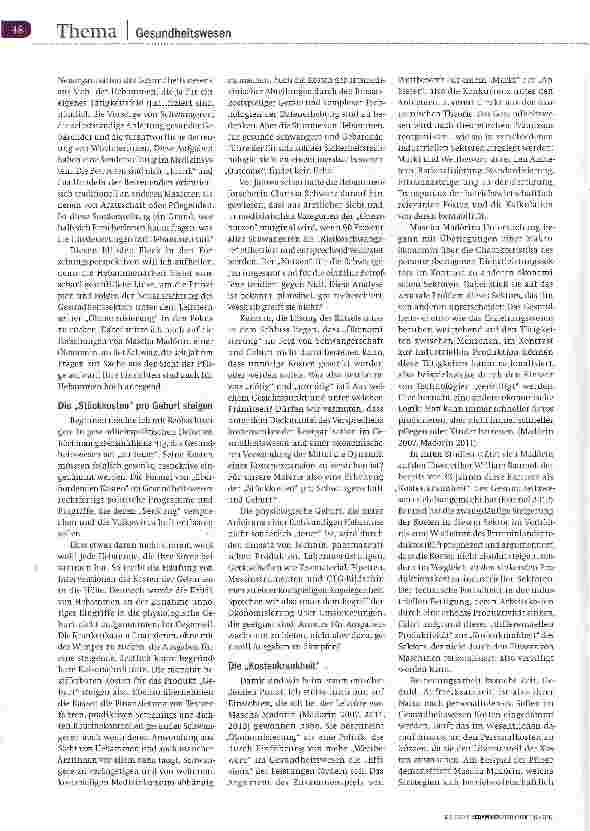 Vorschauseite 2: Illusion der Kostendämpfung