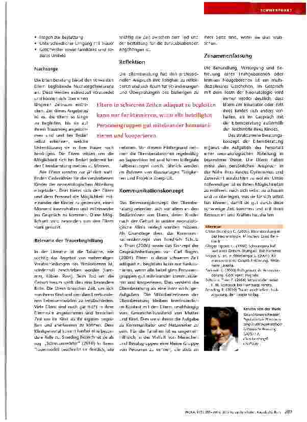Vorschauseite 5: Psychosoziale Elternberatung in der Neonatologie