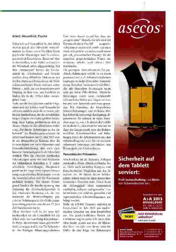 Vorschauseite 2: Sicherheit und Gesundheit bei der Arbeit