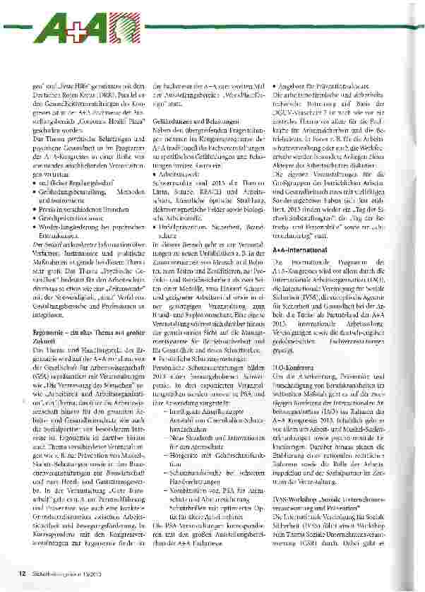 Vorschauseite 5: Sicherheit und Gesundheit bei der Arbeit
