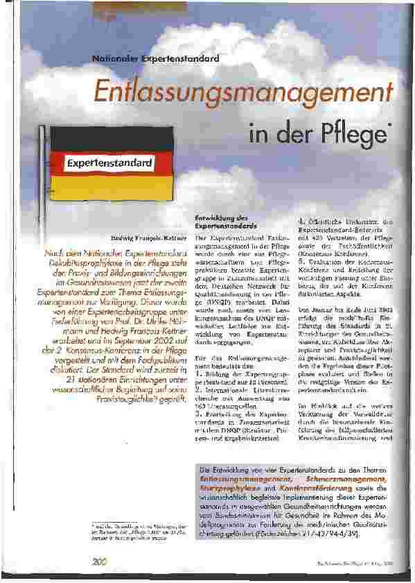 Vorschauseite 1: Entlassungsmanagement in der Pflege