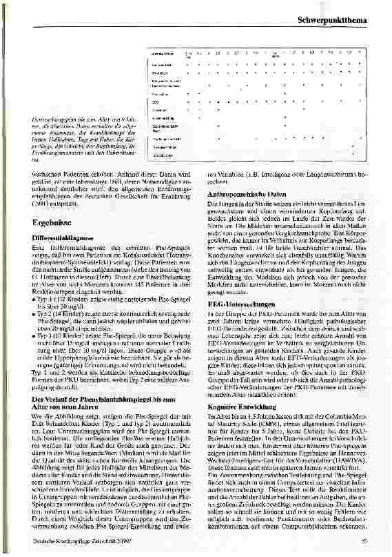 Vorschauseite 2: Die deutsche Phenylketonurie-Verbundstudie Beschreibung einer Längsschnittstudie und ihre Ergebnisse