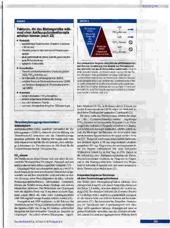 Vorschauseite 5: Perioperativer Umgang mit Antikoagulanzien und Thrombozytenaggregationstiemmern
