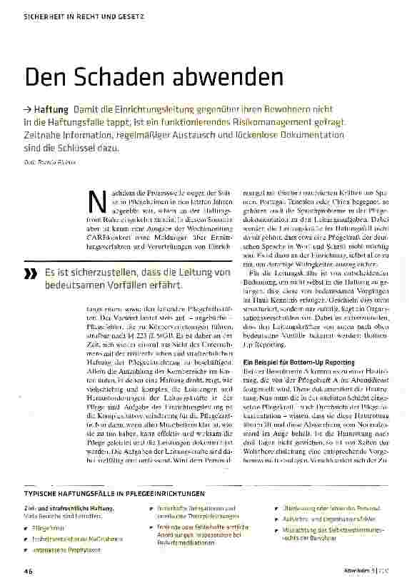 Vorschauseite 1: Den Schaden abwenden