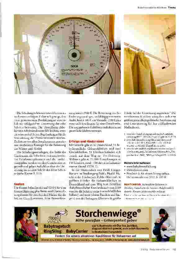Vorschauseite 4: Von der Idee zur Plakette Babyfreundlich