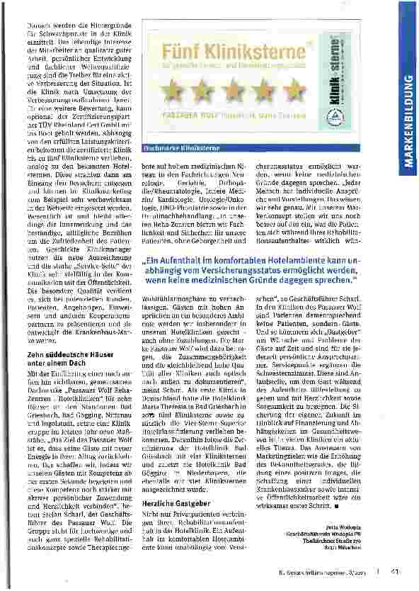 Vorschauseite 4: Der Marke Krankenhaus zum Aufschwung verhelfen