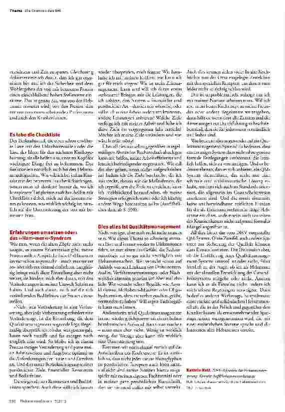 Vorschauseite 3: Adieu »Ham-mer«-Syndrom