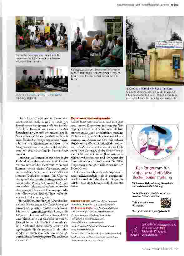 Vorschauseite 4: Verbesserung der Müttergesundheit durch Stärkung der Hebammen in Asmara (Eritrea)