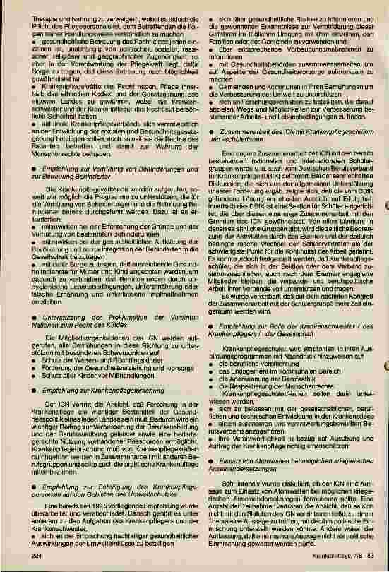 Vorschauseite 2: Arbeitssitzung des Rates der Ländervertreter des Weltbundes der Krankenschwestern und Krankenpfleger (ICN) in Brasilia